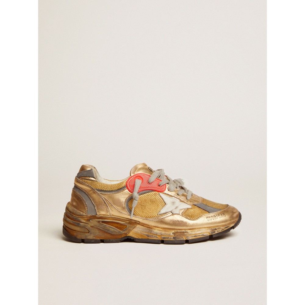 Women's gold Dad-Star sneakers